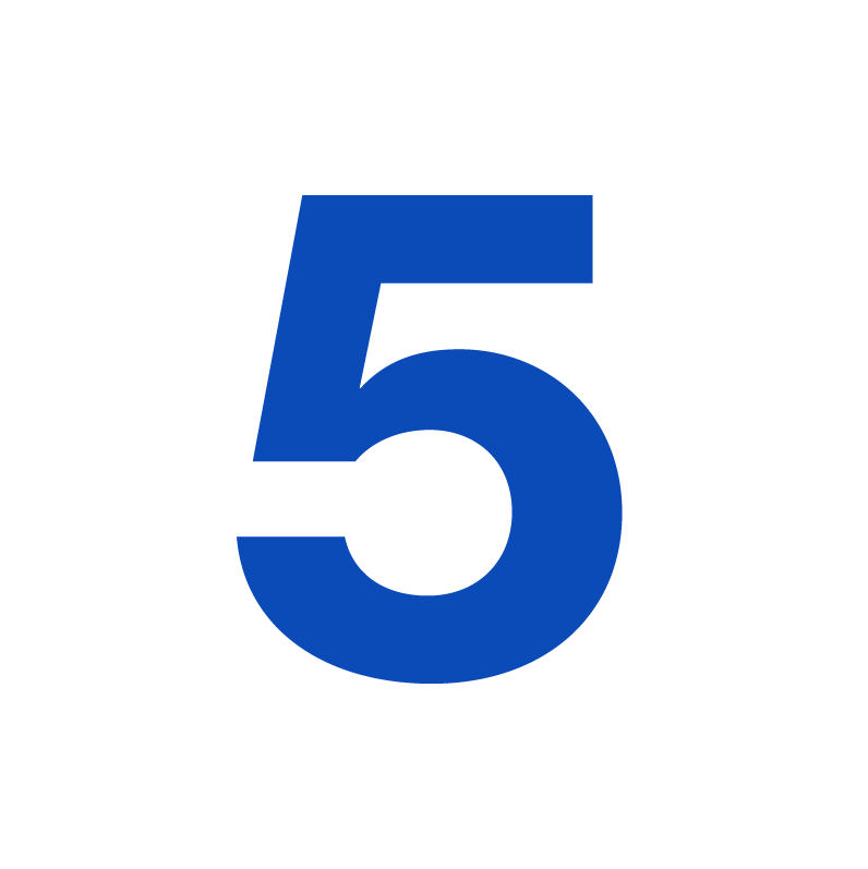 Number five graphic