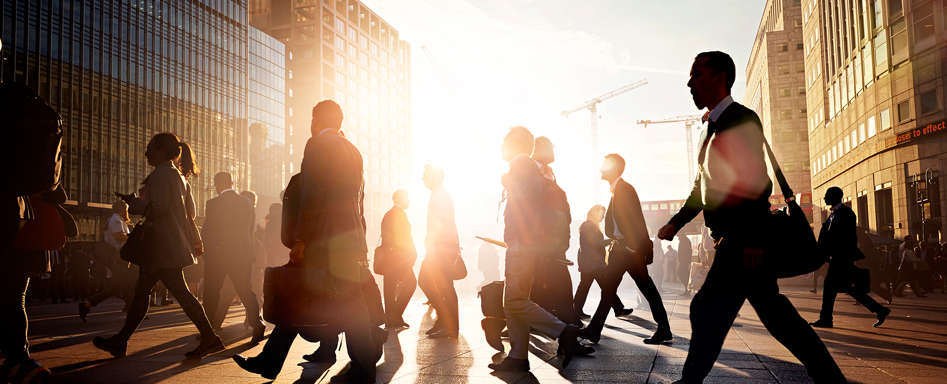 People walking in a city